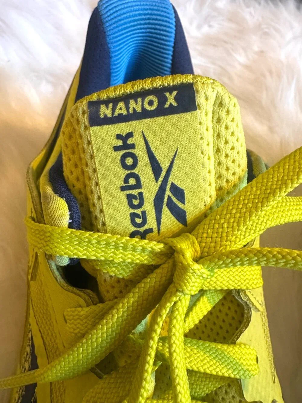Women Reebok Nano x  Cross Fit  Athletic trainer sz 8,5 neon color